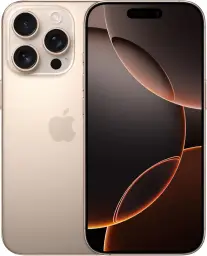 Apple iPhone 16 Pro 256GB: 5G Phone with Camera Control, 4K 120fps Dolby Vision and a Big Leap in Battery Life.Works with AirPods, Titan Desert Sand