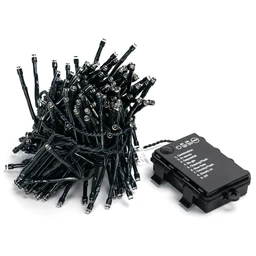 Aigostar String Lights Outdoor and Indoor Warm White 5m 200LED 3AA Battery Classic 8 Lighting Modes + Timer + Memory Function