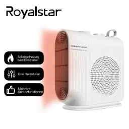 Royalstar-Stehheizkörper, Heizlüfter, schnelle Wärme und tragbar, 3 Heizstufen, hochwertiger Nickelchrom-Heizdraht, kontinuierliche Wärme im kalten Winter.