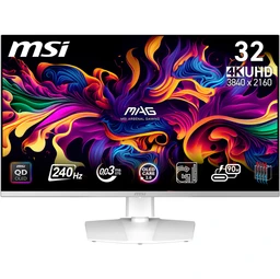 MSI MPG 321URXWDE QD-OLED 31,5 Zoll UHD 4K Gaming Monitor (0,03 ms Reaktionszeit, 240 Hz)