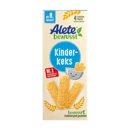 ALETE BEWUSST Kinderkeks - Kinderkeks ab 8 Monaten, Zuckerreduziert, Ohne Palmöl, Praktischer Snack, 1 x 180 g