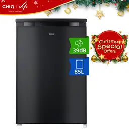 CHiQ Congélateur armoire 85L, mini congélateur à porte simple, porte réversible, thermostat réglable, petit congélateur pour sous-sol, maison, logement étudiant, appartement ou bureau [Classe énergétique E]