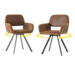 URBAN MEUBLE Esszimmerstuhl CALIFORNIA SUEDE(2er-set)