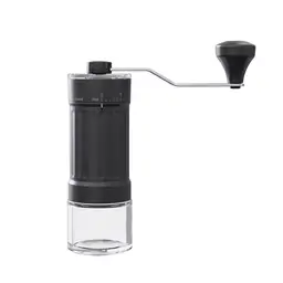 Cuisync KMDJ-HC Manuelle Kaffeemühle ABS, Edelstahl, Kalk-Natron-Glas Schwarz