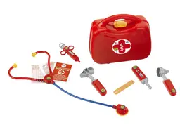 Theo Klein 4265 Arztkoffer mit Zubehör | Stethoskop, Spritze, Thermometer und vieles mehr | Maße: 21,5 cm x 9 cm x 20 cm | Spielzeug für Kinder ab 3 Jahren