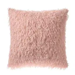 Phantoscope Pack 1 Fuzzy Faux Feather Kissenbezug Soft Velvet Serie Faux Fur Dekokissenbezug für Couch, Bett und Stuhl, Rosa, 18 x 18 Zoll, 45 x 45 cm