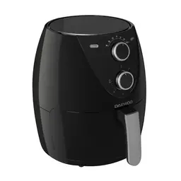 DAEWOO Single Pot Air Fryer - 4L, 1500W, Manual Control, Oil-Free, 80-200°C, 30-Minute Timer, Compact, SDA2636GE