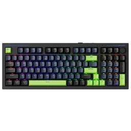 Machenike K1 Kabelgebundene mechanische Membrantastatur mit RGB-Beleuchtung, 98 Tasten, Büro- und Gaming-Tastatur für PC und Laptop