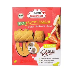 FruchtBar Pausenfreund Bio-Fruchtsack mit Buchweizen, Apfel & Erdbeere (ab 3 Jahren) 6 x 22 g