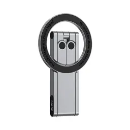 ULANZI MA60 Magnetisches Handy-Stativ, 3in1 Aluminium Mini Selfie Stick, Faltbar Taschen-Handy-Ständer, 14 N Doppelseitiger Magnet, kompatibel mit iPhone 17 16 15 14 13 12 Magsafe, Sumsung, Silber