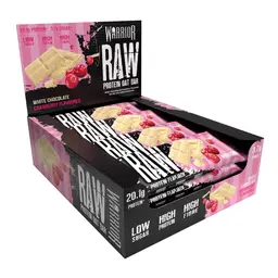 Warrior Raw Protein Flapjack - Weiße Schokolade Cranberry - 12 Riegel