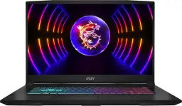 MSI Katana 17 B13VGK-637 - Intel Core i7 13620H - Win 11 Home - GeForce RTX 4070-32 GB RAM - 1 TB SSD NVMe - 43.9 cm (17.3") 1920 x 1080 (Full HD) @ 144 Hz - Wi-Fi 6E - Schwarz