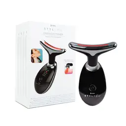 STYLPRO Fabulous Firmer Neck & Face Smoother, LED Light, Heat & Vibration Therapy for Firmer, Smoother Skin, NS01A