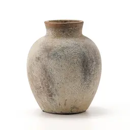 INPROB 1 Stück/15,3 cm (6 Zoll) – Rustikale Keramik-Blumenvase, niedliche Boho-Chic-Home-Dekoration aus Terrakotta, für Wohnzimmer, Tisch, Regal, Kamindekoration, Farbton: Rustikalgrau