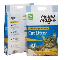 Meowmagic Tofu-Katzenstreu Extra Stark Klumpend Geruchskontrolle 5kg