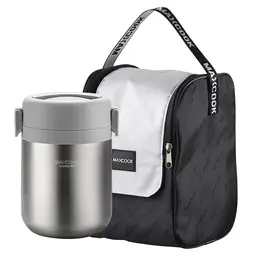 Maxcook 316 Stainless steel Insulated Food Jar with Lunch bag
Thermos for Hot Food - Vacuum Stainless Steel Thermal Lunch Box, Leakproof Soup Thermos, Wide Mouth Insulated Food Jar 1.5L MCTG0863