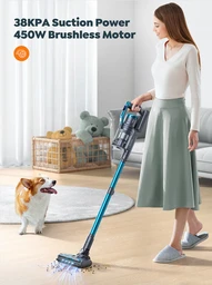 Buture Stick Vacuum Cleaner VC60, Cordless Vacuum Cleaner with Intelligent Display, 450W 38Kpa ,3 Mode and 58 minutes Vacuum Cleaner for Home