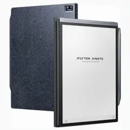 Protective Folio Case for iFLYTEK AINOTE Air2 Note-Taking Tablet 8.2", Premium PU Leather, Slim& Lightweight, Durable Cover with a Pen Clip for E-Ink Writing Tablet, Water and Dustproof, Blue