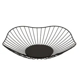  Collapsible Fruit Vegetable Basket Ventilated Storage Organizer Foldable Black            