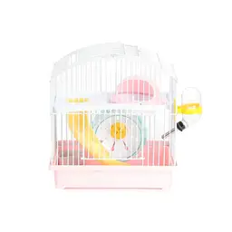 Zweistöckiger Hamsterkäfig in Pink