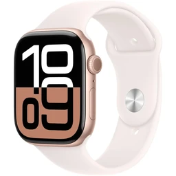 Apple Watch Series 10 (GPS + Cellular) - rose gold aluminium - light blush sport band - 42mm (M/L)