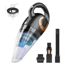 ATSHARK Handheld Vacuum Cordless Rechargeable, 6000 Pa Suction Power, 30-min Runtime Low-Noise Car Vacuum Cleaner for Car/Home/Pet, XL-620B