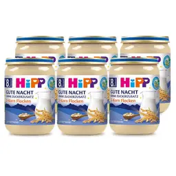 HiPP Bio Good Night Porridge 3-Grain Flakes (from 8 months) Multipack 6 x 190 g