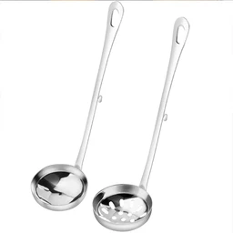 Maxcook Set of 2 - Hotpot Ladle Stainless Steel Soup Ladle Leaky Spoon