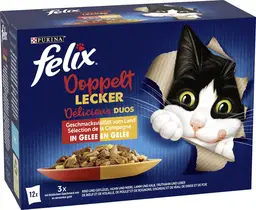 Felix Doppelt Lecker Vielfalt an Landgeschmäckern Katzenfutter 12 x 85g