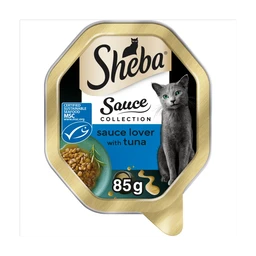 Sheba Sauce Collection Adult Wet Cat Food Tray Sauce Lover with Tuna 85g