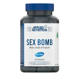 Applied Nutrition Sex Bomb Male Libido Enhancer with L-Arginine & Ashwagandha, Vegan & Halal, 120 Capsules