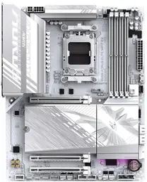 Carte mère GIGABYTE B850 AORUS Elite Wi-Fi 7 Ice - pour processeurs AMD Ryzen série 9000, VRM numérique 14+2+1 phases, DDR5 jusqu'à 8200 MHz (OC), 1 x M.2 PCIe 5.0 + 2 x M.2 PCIe 4.0, LAN 2,5 GbE, USB 3.2 Gen 2x2