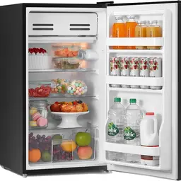 Comfee 3 Removable Glass Shelf Muti-layer Fridge 93L Black 1PC