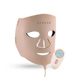 SENSSE Elite 8 Light LED Face Mask - 8 Colour Modes, 276 LEDs, 3 Intensity Levels, Wireless Rechargeable Design - Pink/White SNSE30