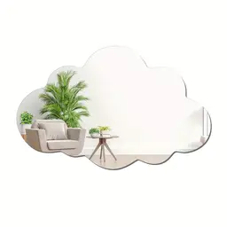 1 Stück PVC-Spiegel mit unregelmäßigem Wolkenmuster, Acrylspiegel, Raumdekoration, ästhetischer Spiegel 20*30cm