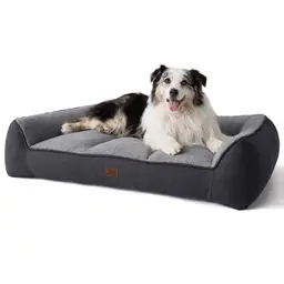 BEDSURE Haustier- und Hundesofa, einfarbig, große Ausführung, Anthrazitgrau, 122 x 89 x 25 cm, XL Plus