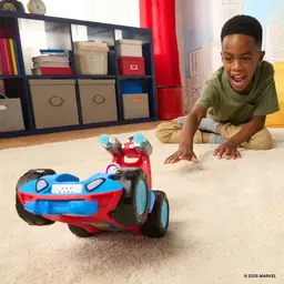 Jazwares MARVEL Team Spidey Flip & Reveal Cruiser with Lights, Sounds & Launchers
