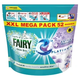 Fairy Non Bio Platinum PODS, 52 Washes, Silk Tree Blossom & Jasmine
