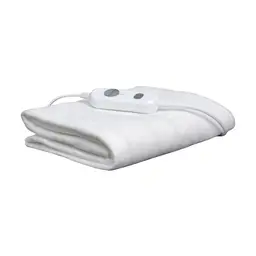 Daewoo Electric Heated Underblanket – Single Size, 40 W Power, 3 Heat Settings, Detachable Controller, Overheat Protection – 120 × 60 cm, White