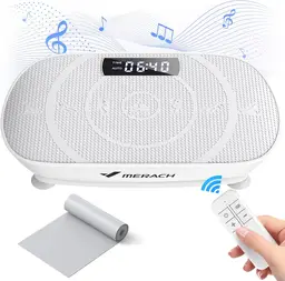 MERACH Vibration Plate, Whole Body Workout Powerful Quiet Vibration Plate Exercise Machine for Weight Loss and
Shaping, Auto or Manual Speed Control, Built-in Bluetooth Speaker