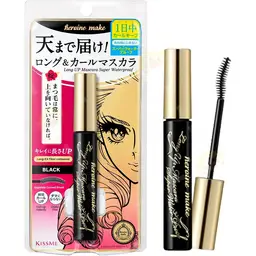 kiss me Heroine Make Mascara longueur extrême ultra-résistant à l’eau - 01 Jet Black Slim 01 Obsidian Black