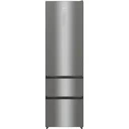 Hisense RM469N4ACDUK 2m Tall 60cm Wide Frost Free Fridge Freezer - Stainless Steel - D Rated