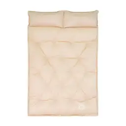 ochama x J.ZAO Matelas gonflable automatique pour camping en plein air, tapis de pique-nique, matelas gonflable double avec oreiller