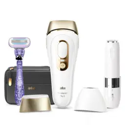 Braun Silk·expert Pro 5 PL5149 Women’s IPL, At-Home Permanent Visible Hair Removal, White/Gold