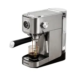 ochama Machine à espresso semi-automatique, corps entièrement métallique, extraction haute pression à 20 bars, machine à espresso italienne, cafetière compacte pour la maison