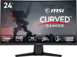 MSI MAG 244C 24" Gaming Monitor | Full HD | 180 Refresh Rate | Adaptive Sync | Curved Design