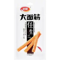 WL Latiao Gluten Strips- Hot Flavour  106g 衛龍辣條大麵筋-香辣106g