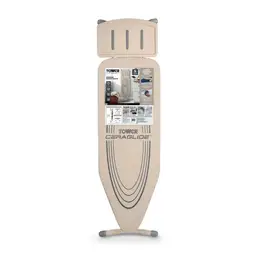 Tower Oversize Ironing Board with Adjustable Height, Smooth Glide Cover, Non-Slip Feet, Latte