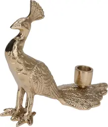 PFAU-KERZENHALTER GOLD