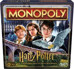 Monopoly Harry Potter, das klassische Brettspiel in einer magischen Edition, geeignet für Kinder ab 8 Jahren, original für angehende Zauberer und Hexen